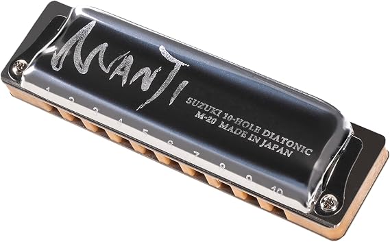 Suzuki M-20NM-E Manji Natural Minor Harmonica, Key of E
