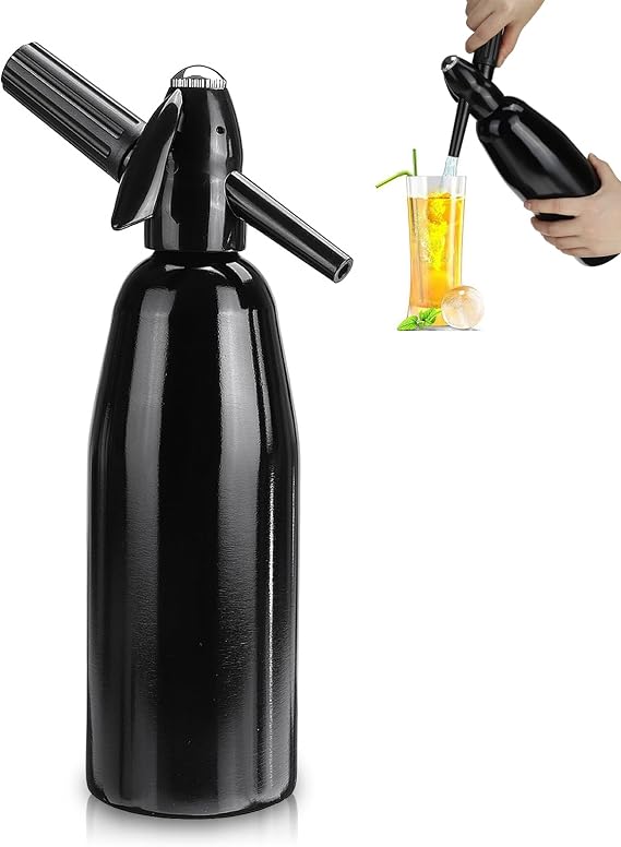 Soda Water Maker DIY Frothing Water Machine Seltzer Bottle Soda Siphon Bottle Carbonated Beverage Machine Homemade & Professional Sparkle Water Seltzer Water Maker, Soda Water Generator, Soda Water