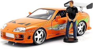 Jada Toys Brian and 1995 Toyota Supra 1/18 Scale Die Cast Car
