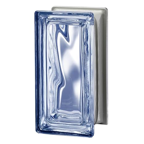 Pegasus Metalized R09 Blue Wave Glass Block