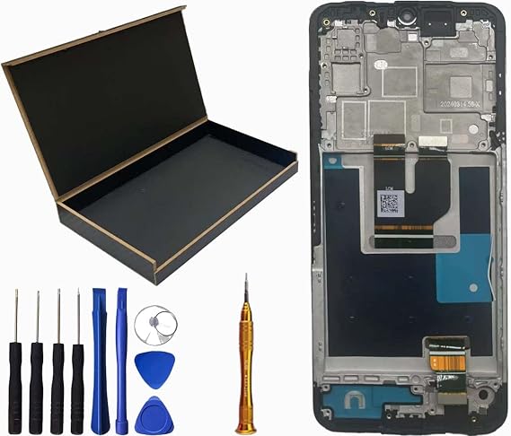 LCD Screen Display Touch Digitizer Frame Assembly Replacement for T-Mo Bile REVVL 8 5G LCD Screen TMRV085G
