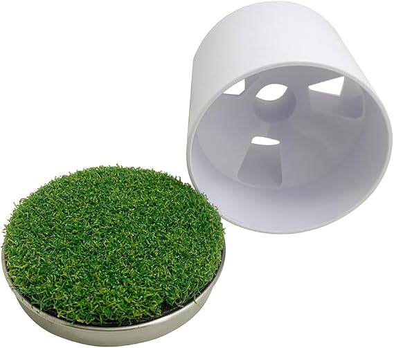 Golf Putting Cup Set with Sturdy Metal Base Practice Hole for Home Putting Green | Indoor Golf Training Aid to Perfect Your Stroke Heavy-Duty Metal Base for Stability