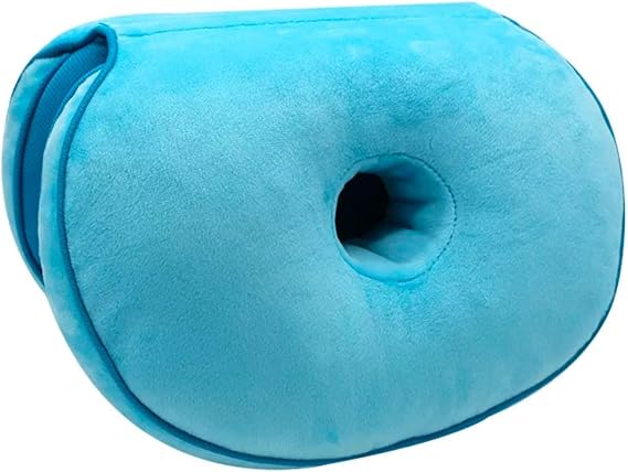 Seat Cushion Memory Cotton Granules, Lumbar Cushion Pillow to Correct Sitting Posture Soothing Pressure Shaping Hip Car Seat for A Wide Range of People(Size:45x31x10cm(18x12x4),Color:Blue)