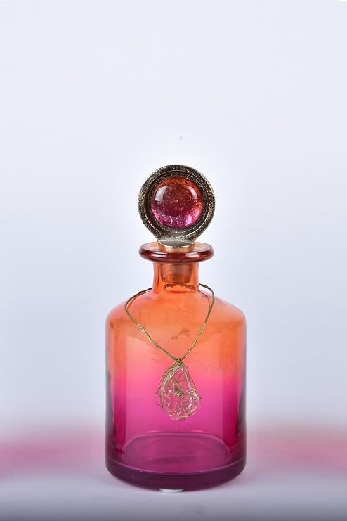 SETABIANCA Jaipur Bottle Şişe Silindir Taş Kapak 18 cm
