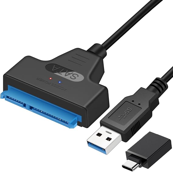 SATA to USB 3.0 Adapter Cable for 2.5" SSD HDD Hard Drive Adapter 6Gbps