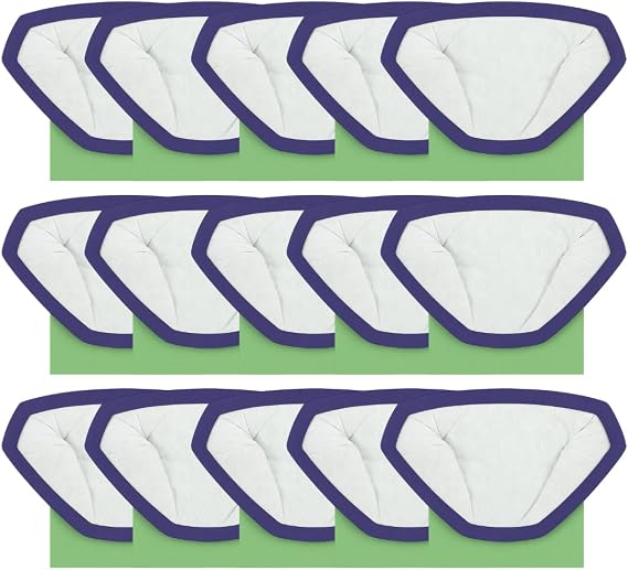 15 PACK - Replacement Filter Bag Compatible with ProTeam GoFit 3 Backpack Vacuum, Super QuarterVac, 3 Quart Backpack Vacuum Bags Commercial Vacuum Backpack Accessories.