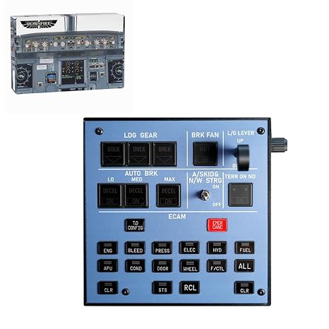 DAOYU Flight Simulator A103 A32X/A31X/A350/XECAM Home Cockpit Landing Gear Indicator Integrated Panel for MSFS 2020/2024, Windows Flight Simulator Accessory