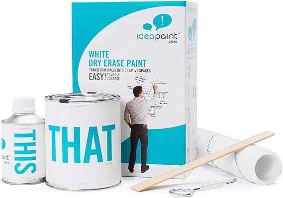 IdeaPaint CREATE Series 50 sq. ft. Kit - Whiteboard Paint - White