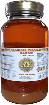 Garlic Liquid Extract, Organic Garlic Allium sativum Tincture Supplement 32 oz