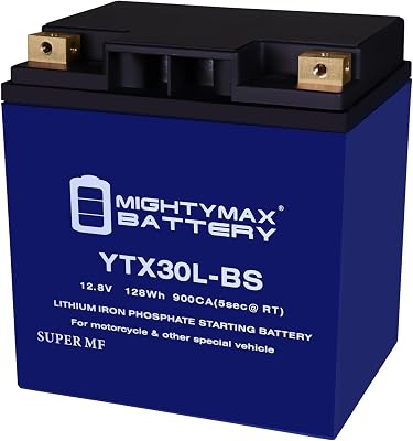 Mighty Max Battery YTX30L-BS Lithium Replacement Battery compatible with Powertex PTX30L