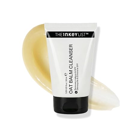 The INKEY List Oat Cleansing Balm - Makeup & SPF Remover, 5% Oat Kernel Oil for Hydration & Skin Barrier Support, Gentle Cleanser for Sensitive Skin