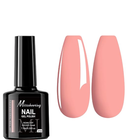 7.5ml Gel Nail Polish,1 Pcs High Gloss Long Lasting Gel Polish, UV LED Soak-Off Nail Polish Gel for Manicure Salon DIY (014, 7.5ml)