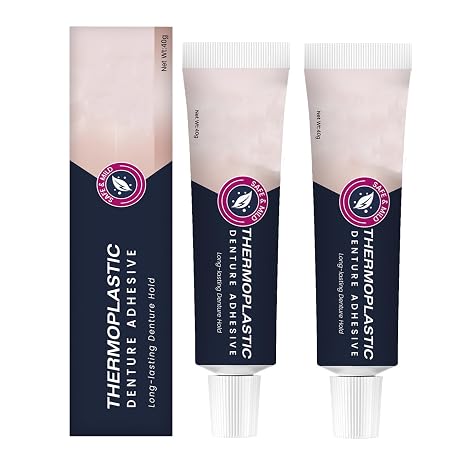 2PCS Thermoplastic Denture Adhesive, Ultra Max Hold Denture Adhesive, DentureAdhesive Fixing Paste, Fixed Dentures, Improving Comfort, Long-Lasting Durability