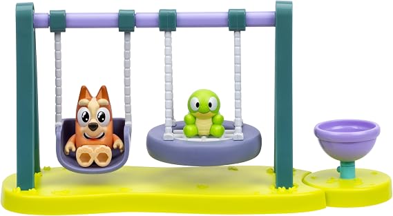 Bluey Turtleboy Backyard Playground Set Includes Bingo & Turtleboy Figures Playground Set for Backyards Involving Imaginative Play | Includes Bingo & Turtleboy figures for active roleplay; Bluey toy for kids ages 3+, gift for fans
