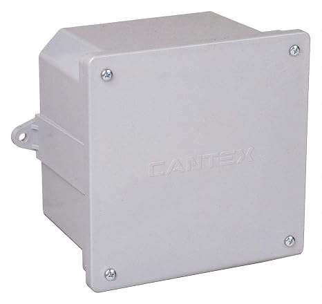 Electrical Box, PVC, 6-3/4X6-3/4X4-1/8 in.