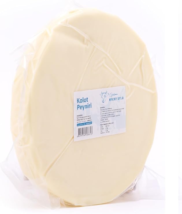Niyazibey Farm Kolot Cheese 1 KG from Natural Farm Ideal for Muhlama from the Milk of Our Own Cows.