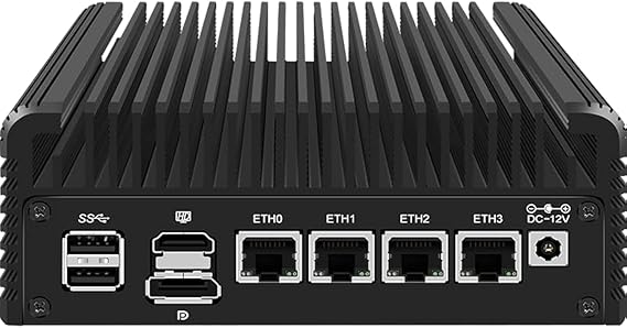 CWWK Firewall Mini PC Intel N-Series N100, DDR5 N0 RAM N0 SSD, 4 x 2.5GbE i226V LAN, Micro Router Appliances, AES-NI, OPNsense