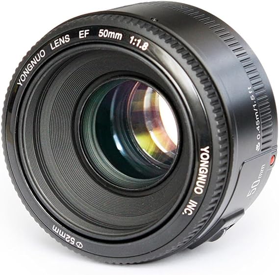 YONGNUO YN50mm F1.8 Auto Focus Lens for Canon EF Mount Cameras