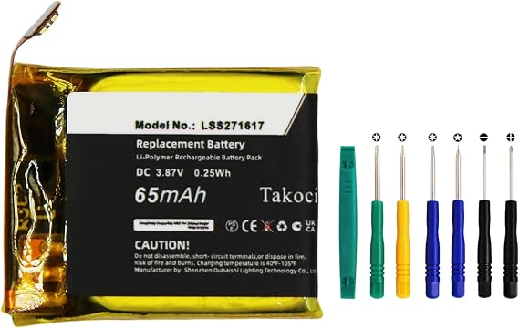 Charge 5 Replacement Battery Compatible with LSS271617 3.87V 65mAh