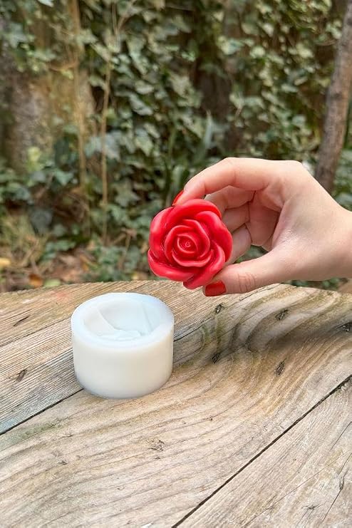 Rufus Concept Rose 3d Single Candle Mold (Silicone)