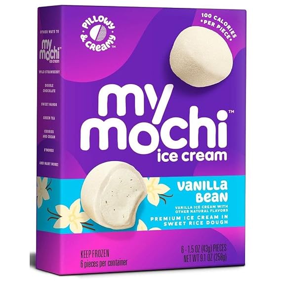 My Mochi Vanilla Bean Ice Cream, 9.1 Ounce - 12 per case.