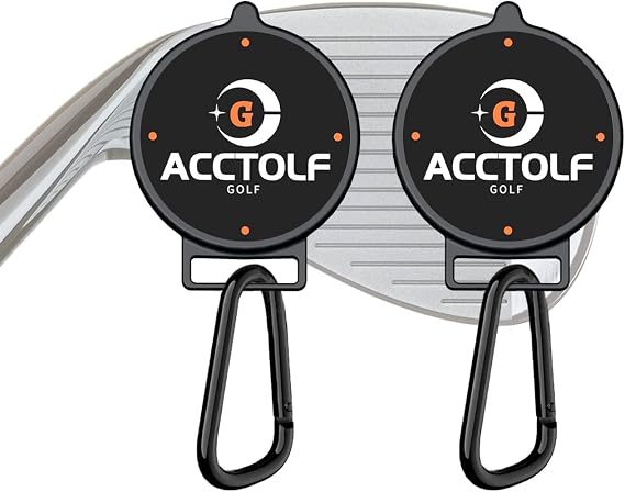 2 Pack Magnetic Golf Towel Clip, Magnetic Clip for Golf Towel, Golf Cart, Clubs or Golf Hub, Removable Industrial Magnetic Accessories