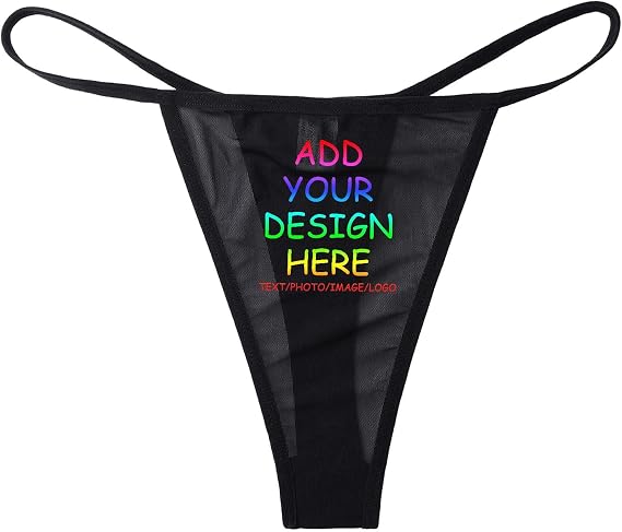 Personalized G String Thong Panties For Women Custom Photo Text Name Panties Diy Underwear T Back Panties