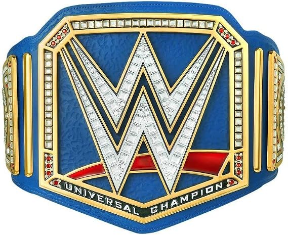 WWE Authentic Wear Universal Championship Blue Commemorative Title Belt