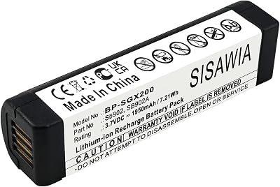 Replacement Battery for SHURE GLXD,GLX-D Digital Wireless Systems,GLXD1,GLXD2,MXW2,SB902,SB902A,1950mAh