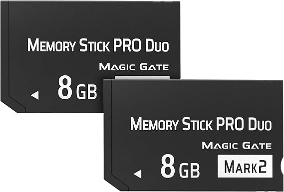 Original 8GB 2Pack Memory Stick Pro Duo MARK2, High-Speed Memory Stick Duo