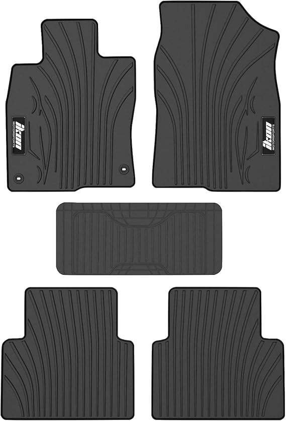 Fit 2016-2021 Honda Civic Custom Fit Floor Mat IKON Style Black