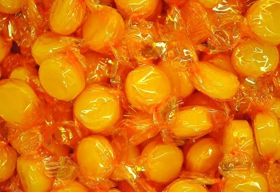 Bayside Candy Butterscotch Hard Candy - Individually Wrapped Candy - Yellow Candy - Butterscotch Discs Buttons (1LB)