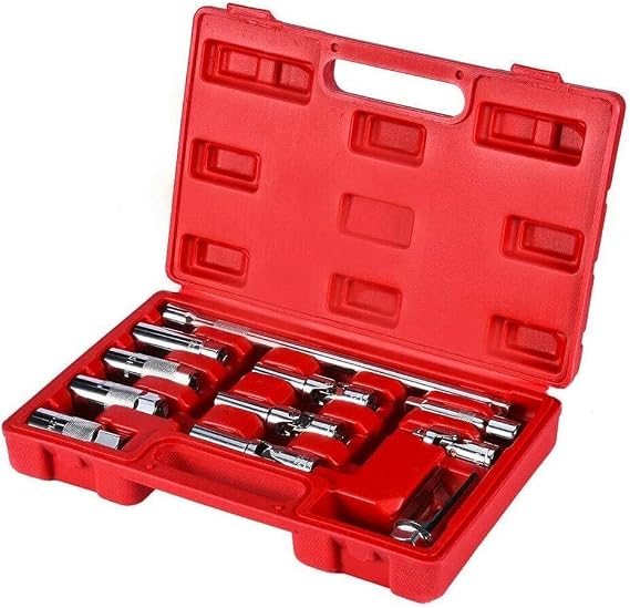 ARC-POWER 11pc Master Auto Service Tool Set Sockets 4 Spark Plug & Glow Plug Oxygen Sensor