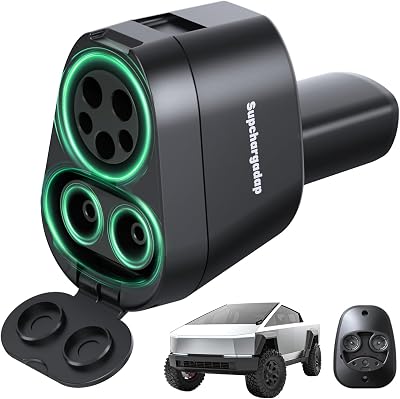 2025 Cybertruck Upgraded, 2 in1 CCS & J1772 to NACS TSL Charging Adapter, Fit for Tesla Model 3YSXCybertruck, Max 250KW DC Fast Charging, for Level 1 2 3 Charging Stations with CCS1& J1772 Plug