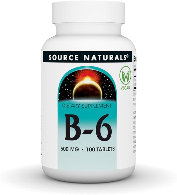 Source Naturals Vitamin B-6-500 mg, 100 Tablets