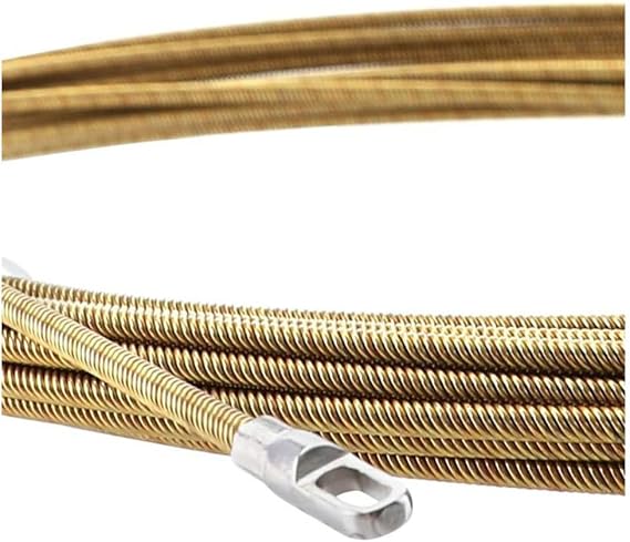 4mm Electrical Cable Puller Wire Steel Fish Tape Snake Duct Rodder Push Pull Rod Electric Threader Fish Tape Wire Puller Electrical Fish Tape (5m/16ft)