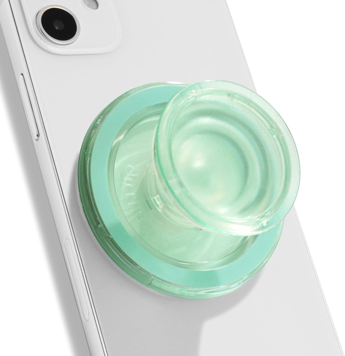 OnTheGrip Magsafe対応 マグネット式本物の半透明カラーデザイン 折りたたみ式携帯電話グリップスタンドホルダー スマートフォン/タブレット/携帯電話アクセサリー用 ミント