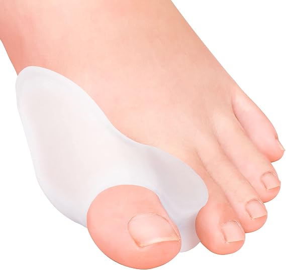 Pack of 12 Bunion Cushions and Protectors, (1/2'' Thick) Bunion Pad with Gel Shield, Bunion Corrector with Separator for Big Toe, Bunion Shield for Pain Relief from Bunion Pain, Pressure