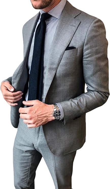 Men's Suit 2 Pieces Jacket & Pants for Wedding Business