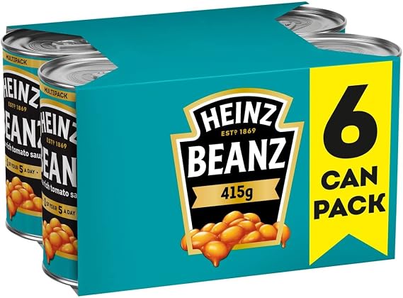 Heinz Baked Beanz, 415 g (Pack of 6)