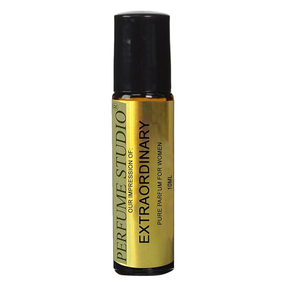 Perfume Studio Oil IMPRESSION Compatible with Extraordinary Perfume for Women; 10ml Glass Roll-On Bottle.