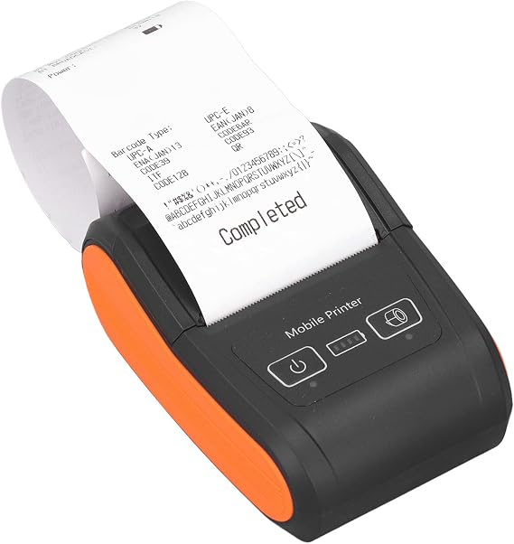 Focket Portable Mini Thermal Printer, ABS Handheld Thermal Printing Machine, USB Receipt Bill Ticket Printer, Top Feed Thermal Receipt Printer for Supermarket, Shopping Mall, Restaurant