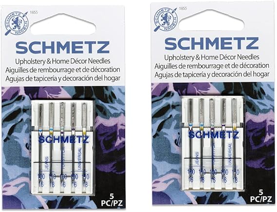 SCHMETZ Heavy Duty Sewing Machine Needles, 10 Count