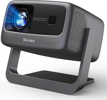 [3500 ANSI/Built in Apps/65W Audio] Outdoor 4K-Projector with WiFi and Bluetooth 5.4, Auto Focus Smart Projector Support DoIby Audio, Upgrade GO2 Short Throw Projector with 360Stand