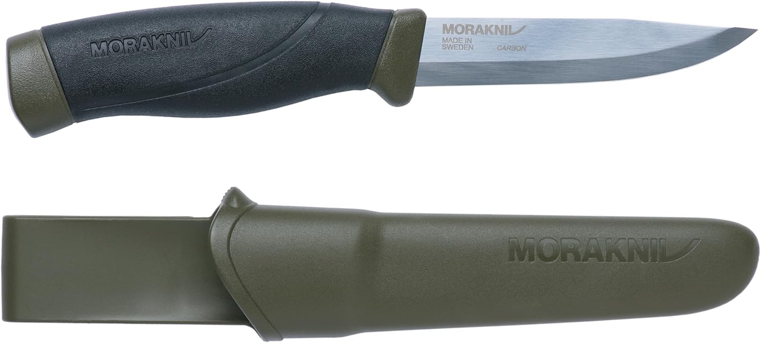 Morakniv Companion Heavy Duty Knife with Sandvik Carbon Steel Blade, 0.1254.1-Inch