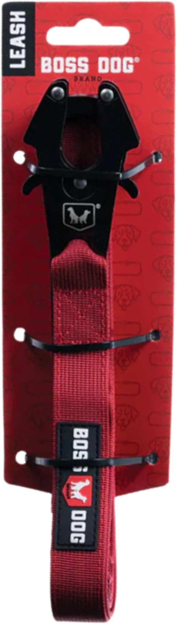 Boss Dog Tactical Leash, Red, 6 FT