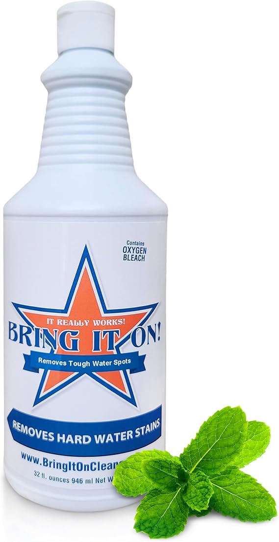 Bring It On Hard Water Stain Remover Grout Cleaner 32oz Fresh Mint