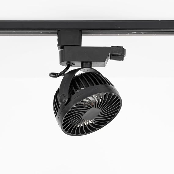H-Type Track Ceiling Mini Fan Easy To Install Adjustable Angle Simple Design For Home Kitchen Counter