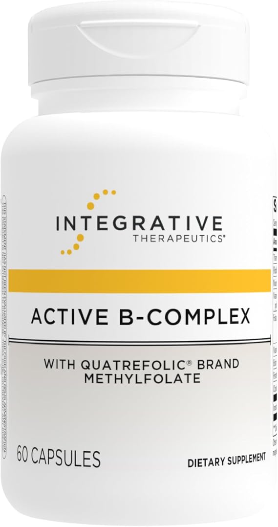 Integrative Therapeutics Active B-Complex - Cellular Energy & Heart Health Support with Vitamins B2, B6 & B12* - Supports Nervous & Immune Systems* - Third-Party Tested - 60 Capsules (30 Servings)