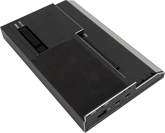 GPU Enclosure for Thunderbolt 3, M.2 Nvme SSD 1000Mbps RJ45 Laptop External GPU Dock External Graphics Card, PCIe3.0 x4 Expansion Interface Graphics Dock Station, SFX and ATX